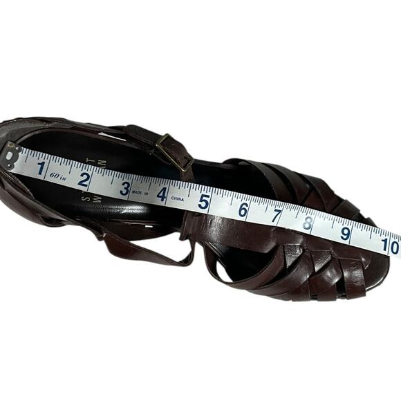 Vintage Stuart Weitzman Brown Leather Heels Women’s Size 8 Made in Spain NWOT - Picture 12 of 14